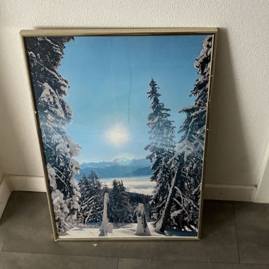 Framed Winter Landscape Print