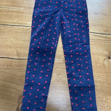 Collant in velluto blu con rose