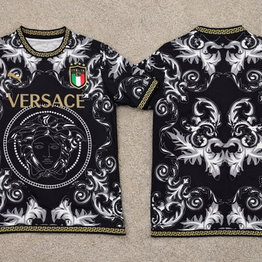 T-shirt Versace Italia noir baroque