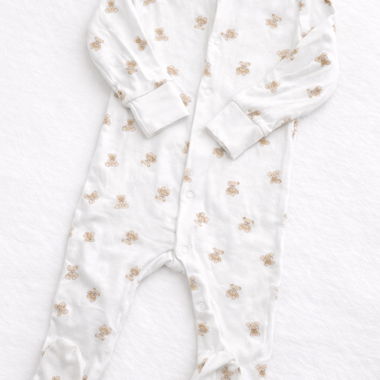 Newborn onesie with little teddy bears