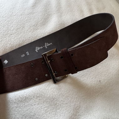 Ceinture vintage en daim