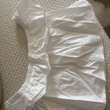 Top bianco in cotone
