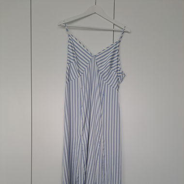 Sommerkleid blau/weiss