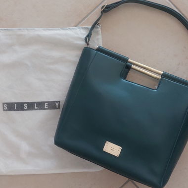Borsa a mano SISLEY verde anatra