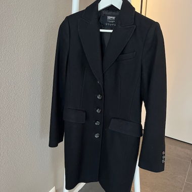 Black Wool Coat (lined)
