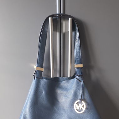 Sac en cuir bleu