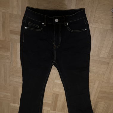 Black flared jeans