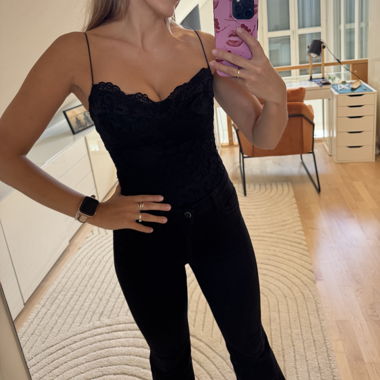 Black body, see through back
