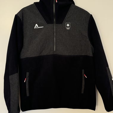 Schwarzer Kapuzenpulli Albright Swiss Olympic