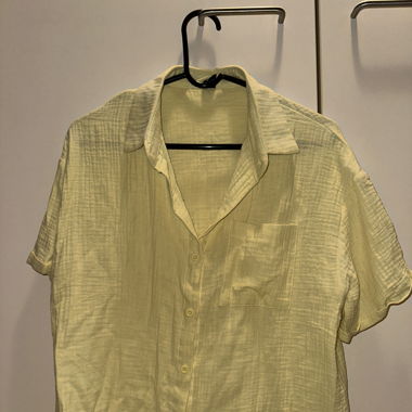 Hemd/ Bluse gelb Musselinstoff