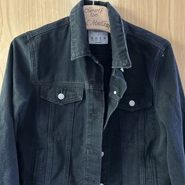 Veste en jean noire