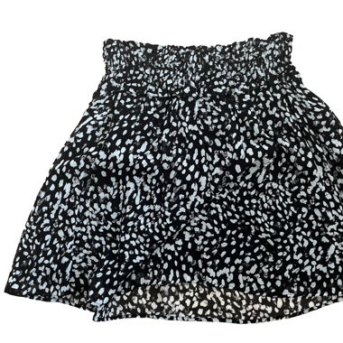 The Kooples - Fließender elastischer Rock in Schwarz-Weiss