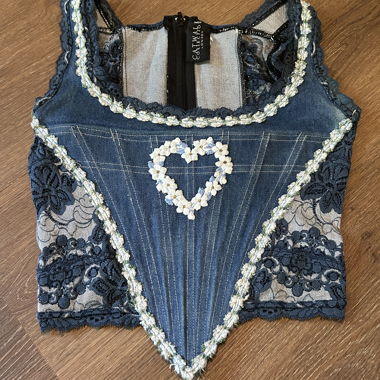 Corset en denim Catwalk