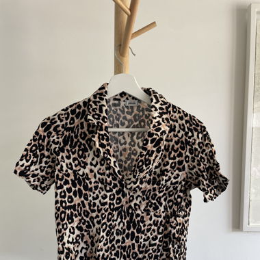 Chemisier t-shirt léopard 