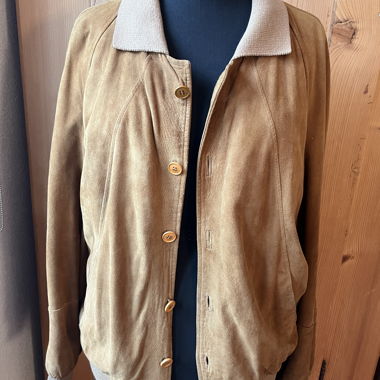 Veste vintage en daim pour hommes, taille 54