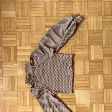 Braunes langarm Croptop