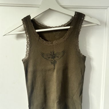 Brandy Melville Olivgrünes Top