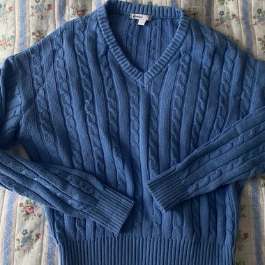 Subdued Strickpullover blau