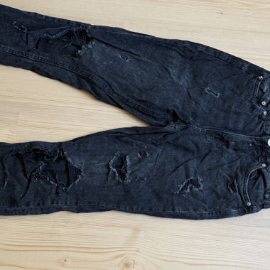 Black Mom Jeans, Size 38
