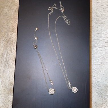 Set Collana-Bracciale Argento con Pietra