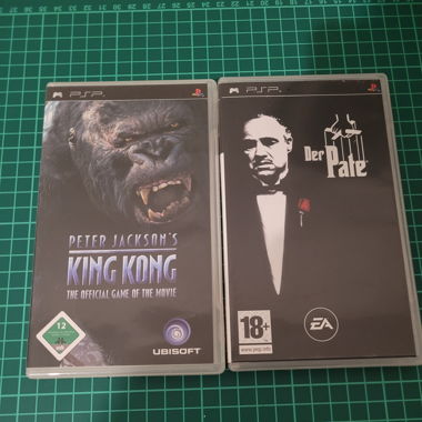 2 psp games [der pate, king kong]