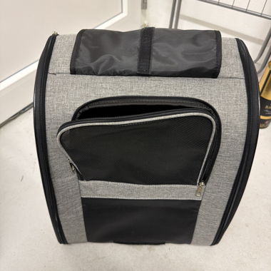 Sac de transport gris pour animal