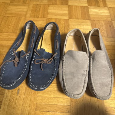 Set di loafers in camoscio