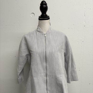COS Jacke Gr. 36 grau meliert kurz tailliert