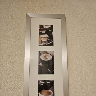 2 TableauDéco Cuisine,Motifs Café,Cadre Aluminium!