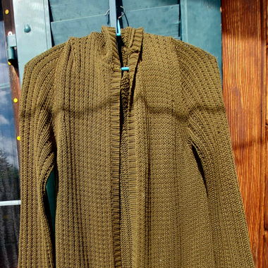 Green cardigan 