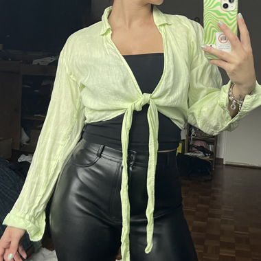 Bluse / Oberteil gelbgrün