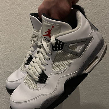 Air Jordan 4 Retro White/Cement Grey
