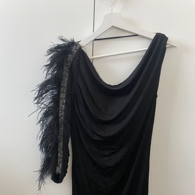 Black Dress with Sleeve Detailing