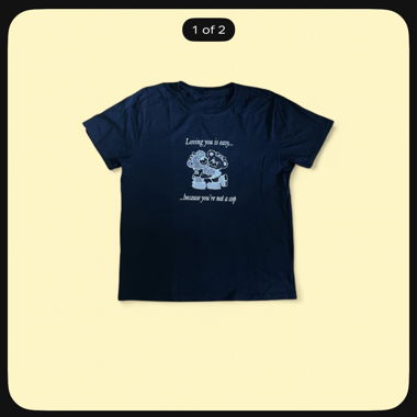 T-shirt graphique noir