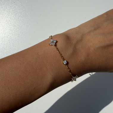Bracciale gioiello color oro