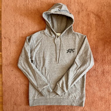 Felpa con cappuccio grigia A.P.C.