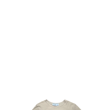T-shirt crop top beige 