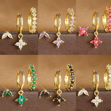 Beautiful Earring Set 😍 Green or withe available
