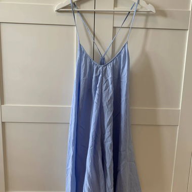 Hellblaues Sommer Minikleid