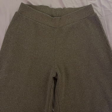 Gerippte Strickhose 