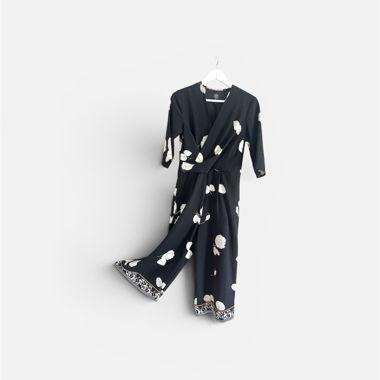 Black Floral Jumpsuit