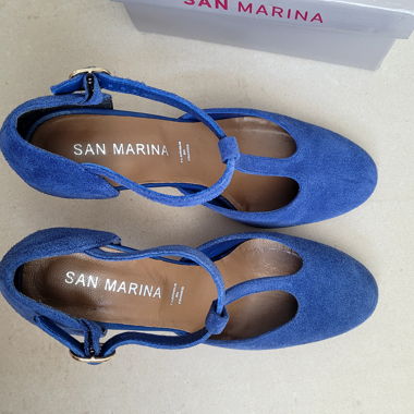 Décolleté blu San Marina
