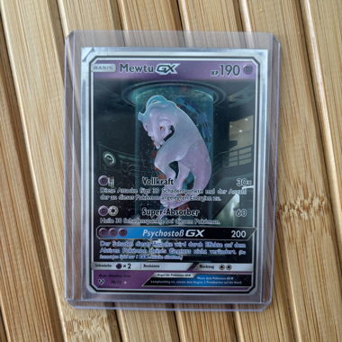 Pokémon Mewtu GX 78/73 Secret Rare in tedesco 