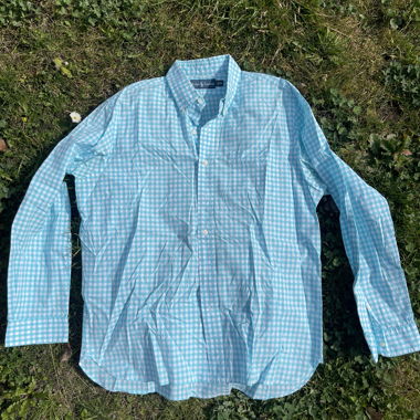 Ralph Lauren Karo-Hemd türkis XL