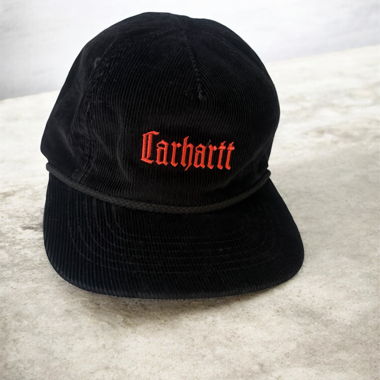 Casquette Carhartt en velour noire