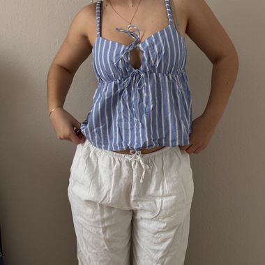 Striped Crop Top XS