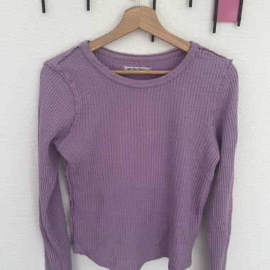 Lila Thermo-Langarmshirt