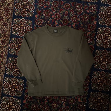 Green Stüssy Sweater 