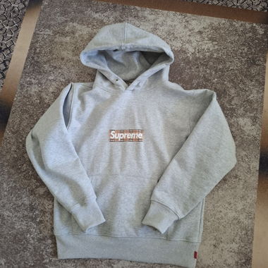 Grey Supreme Hoodie