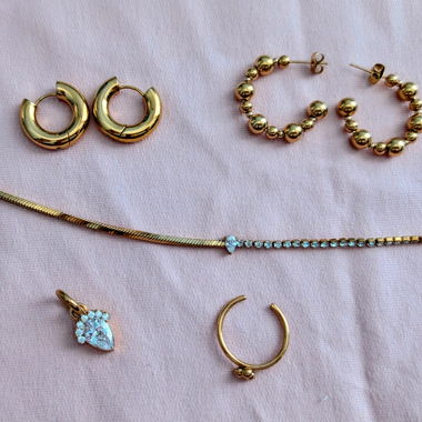 Set de bijoux couleur roségold Purelai